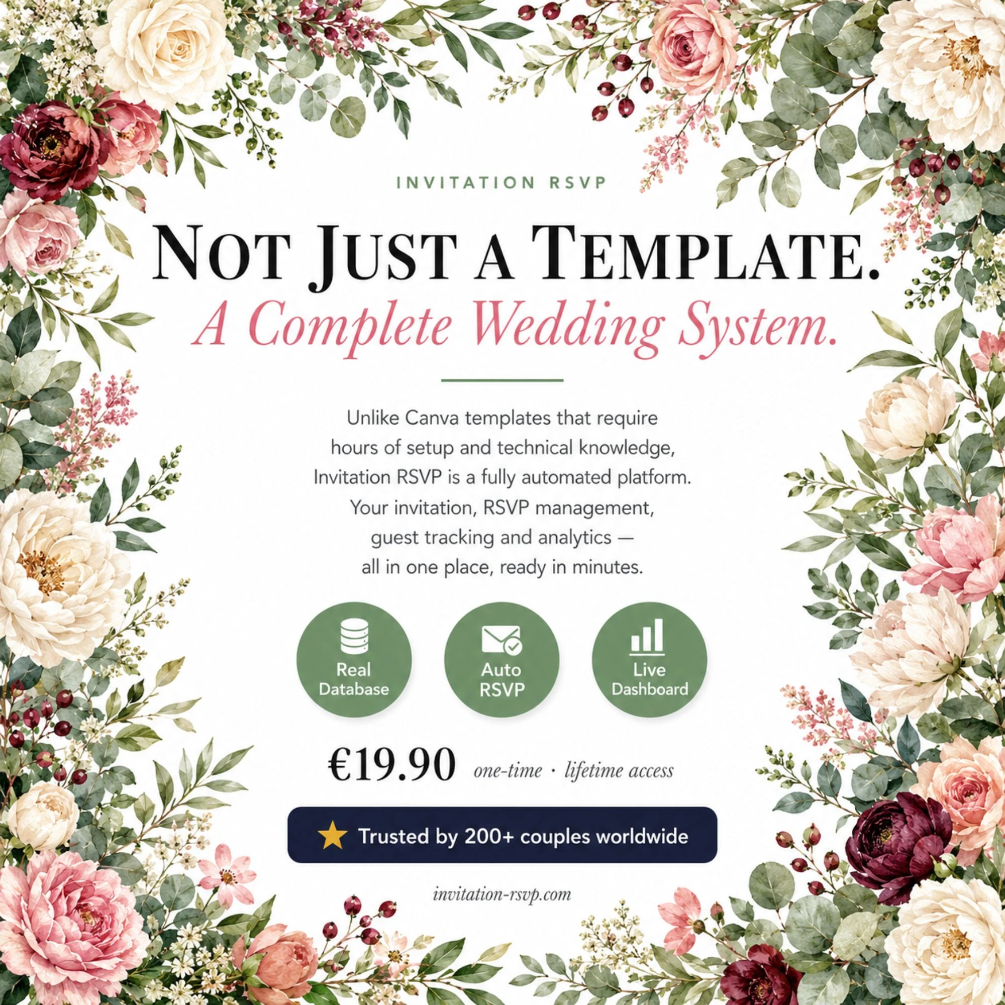 Sage Green Wedding Invitation