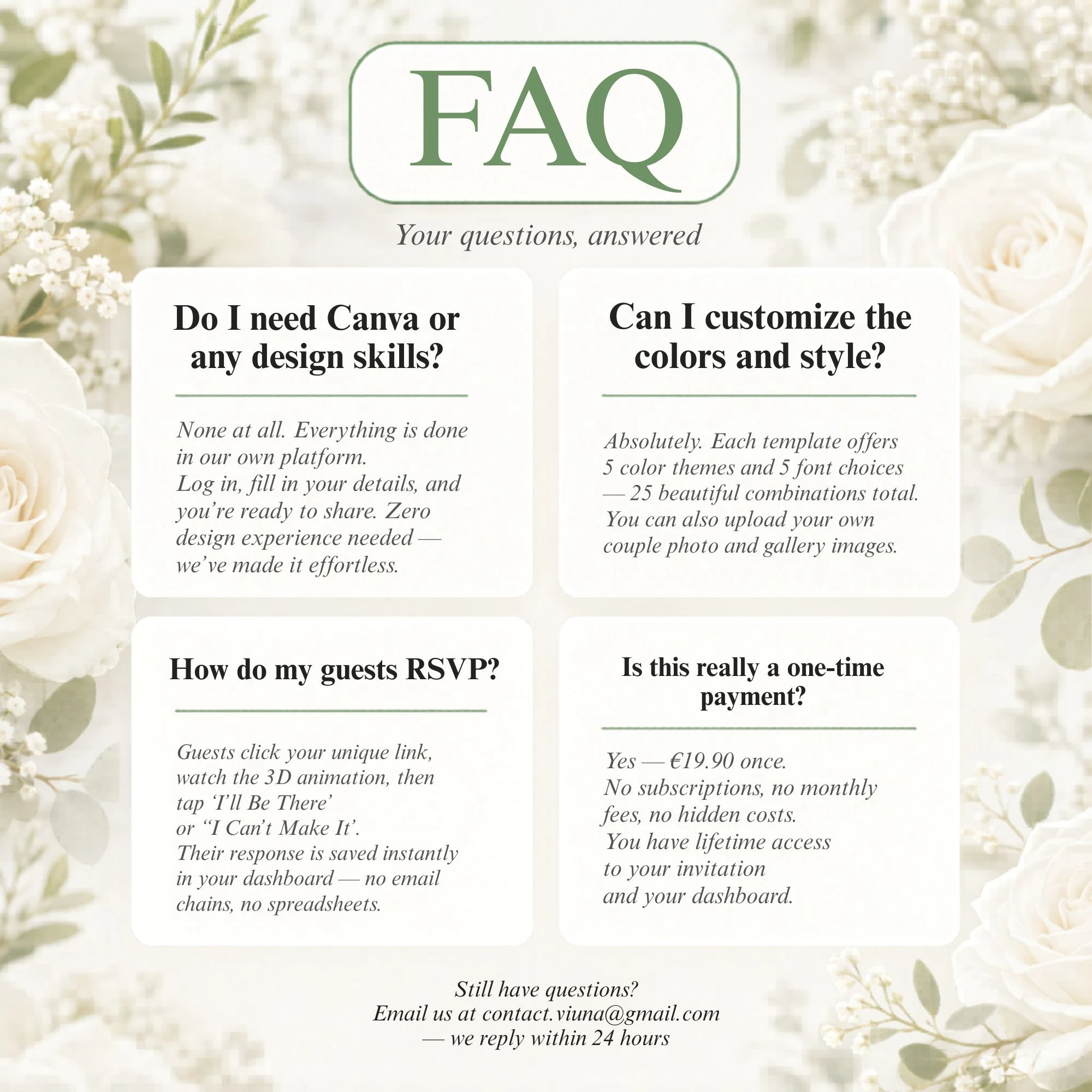 Sage Green Wedding Invitation
